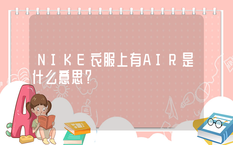 NIKE衣服上有AIR是什么意思？插图