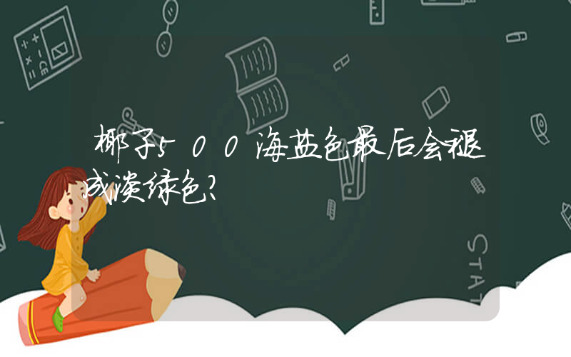 椰子500海盐色最后会褪成淡绿色？插图