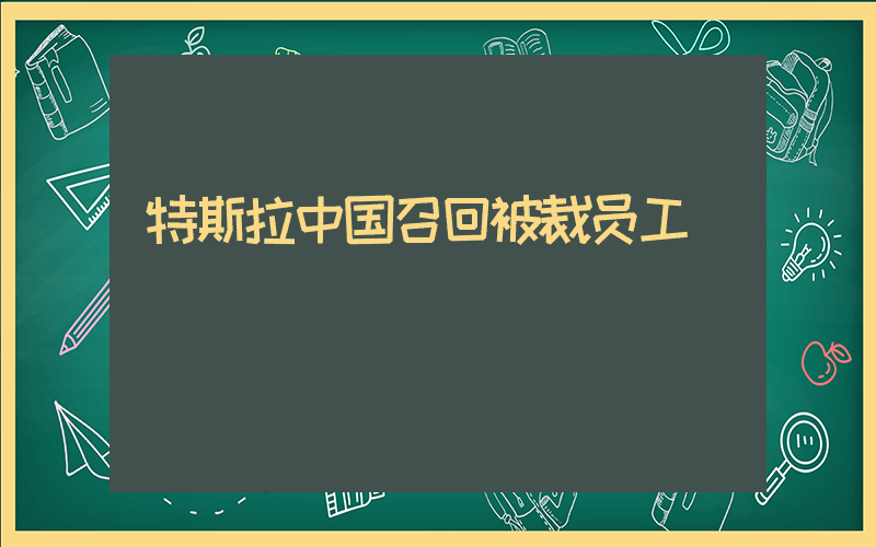 特斯拉中国召回被裁员工插图