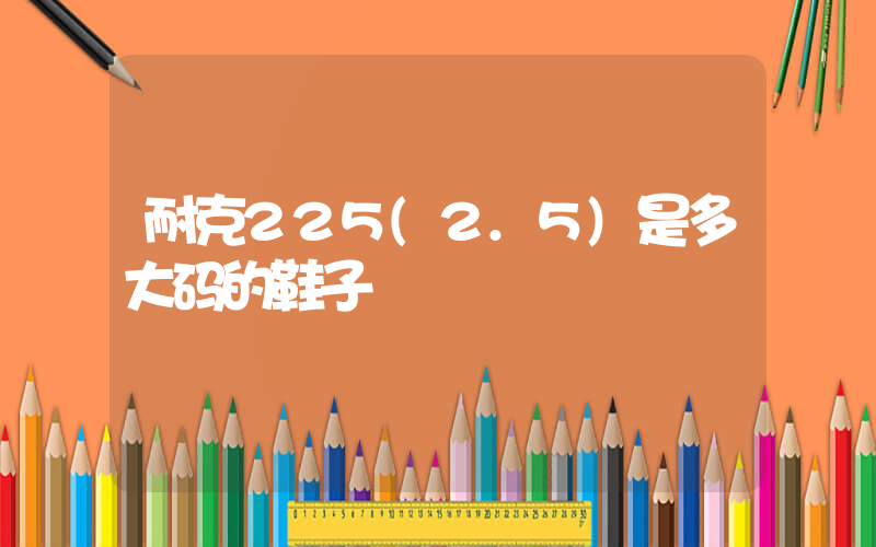 耐克225(2.5)是多大码的鞋子插图