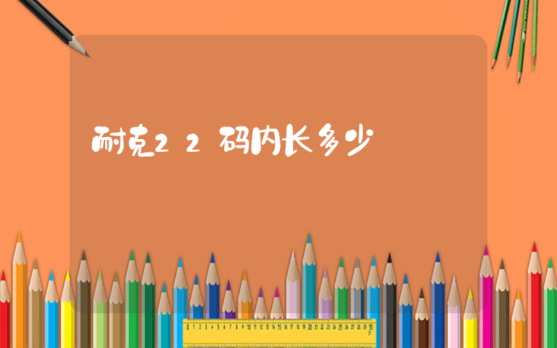 耐克22码内长多少插图