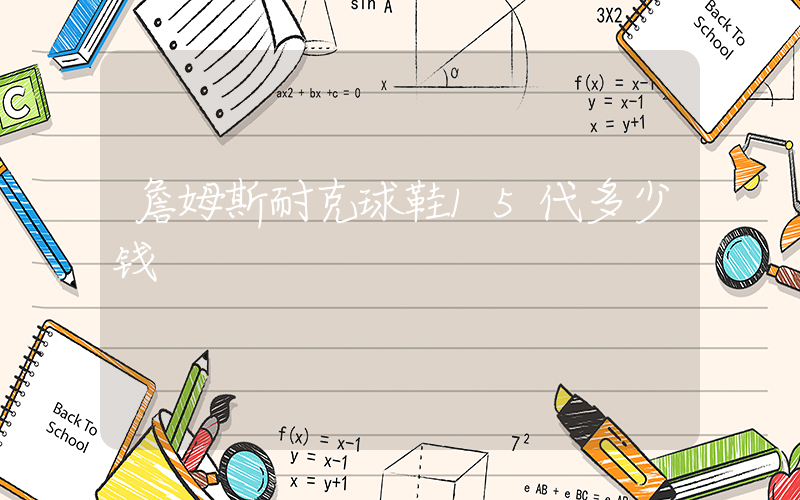 詹姆斯耐克球鞋15代多少钱插图