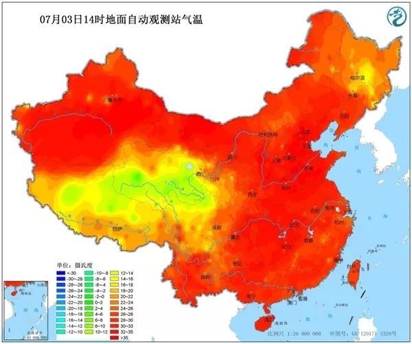 北方多地午后地表温度或超70℃