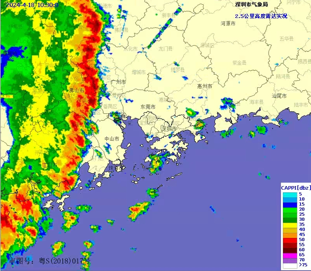 深圳将迎10级雷雨大风