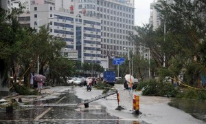 台风过境后的海南