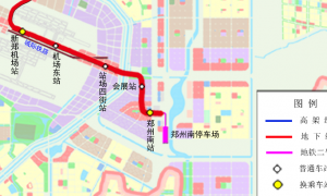 郑州部分路段水位接近红绿灯